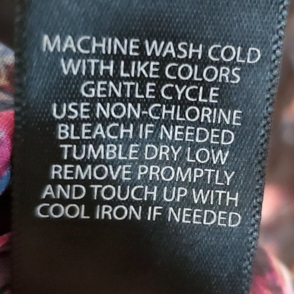 Worn Once--Black Floral Dotted Trench Duster Open-Tunic/Cardigan - Picture 15 of 15